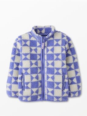 EUC Hanna Andersson Jacquard Faux Shearling Jacket